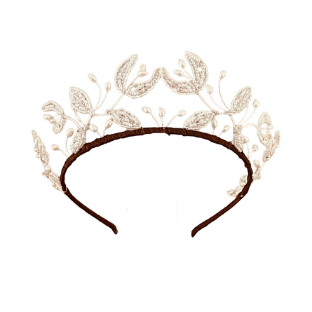 Midsummer floral pearl headpiece