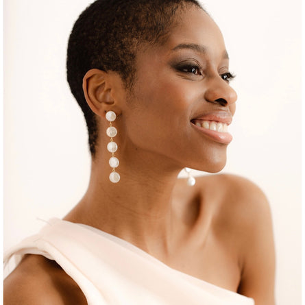 Freshwater Pearl long earrings