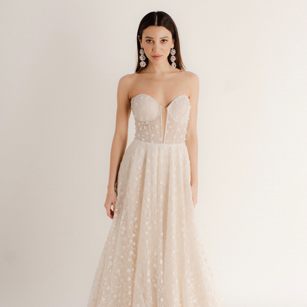 Purity drop pearl boho earrings