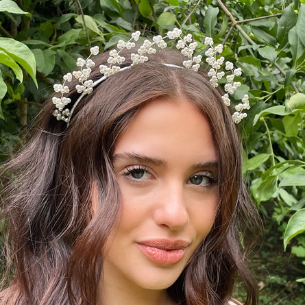 Persephone pearl headdress