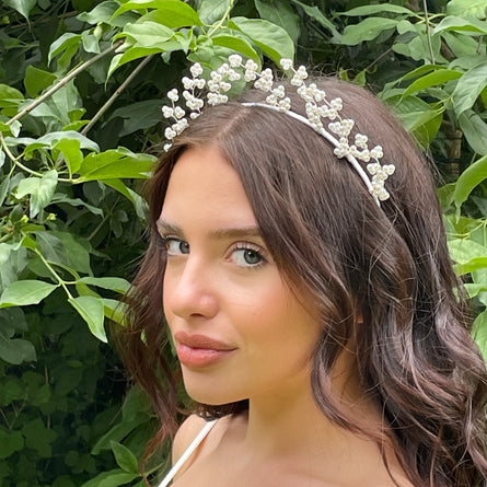 Persephone pearl headdress