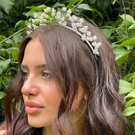 Persephone pearl headdress