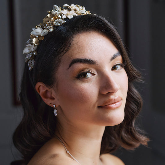 Truth ivory and gold wedding crown