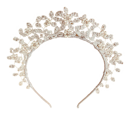 Rosalea botanical tiara