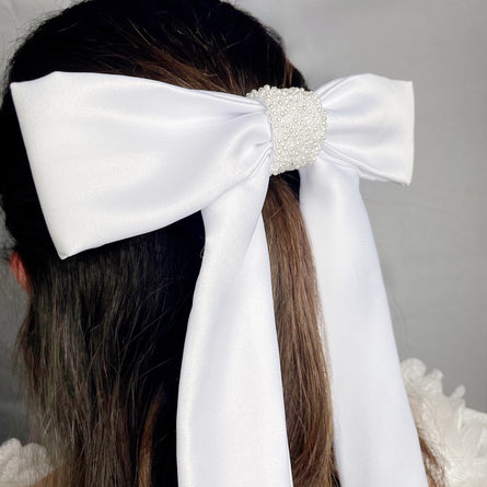 Wisdom personalised bridal hair bow